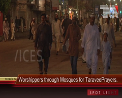 Worshippers Throng Mosques for First Taraveeh Prayers, Karachi