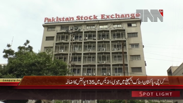 Karachi- Pakistan Stock Exchange, 100 Index rises by 135 Points