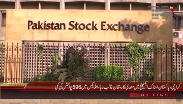 Karachi- Pakistan Stock Exchange, 100 Index declines by 596 Points