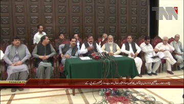 Peshawar- Education Minister KPK Mushtaq Ghani Press Conference
