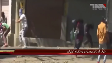 Sri Nagar- Indian forces firing martyr 6 Kashmir