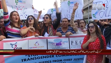 Karachi- Transgender Protest against Violence