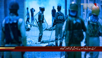 Karachi- India Celebrates Republic Day, Black down in occupied Kashmir