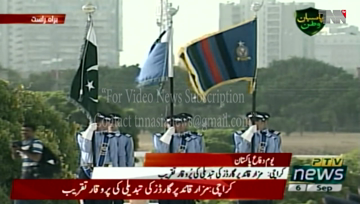 Karachi- Change of guard ceremony at Mazar e Quaid on Defence Day 