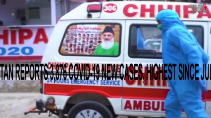 Karachi- Pakistan reports 3,876 COVID-19 new cases, highest since July 2020