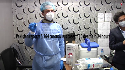 Karachi- Pakistan reports 5,364 coronavirus cases, 110 deaths in 24 hours