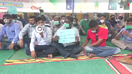 Karachi- Doctors protest against regularization 