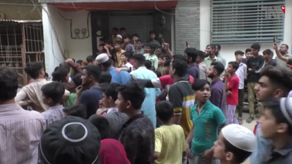 Karachi, sacrificial animals has been transferred at ground from the roof